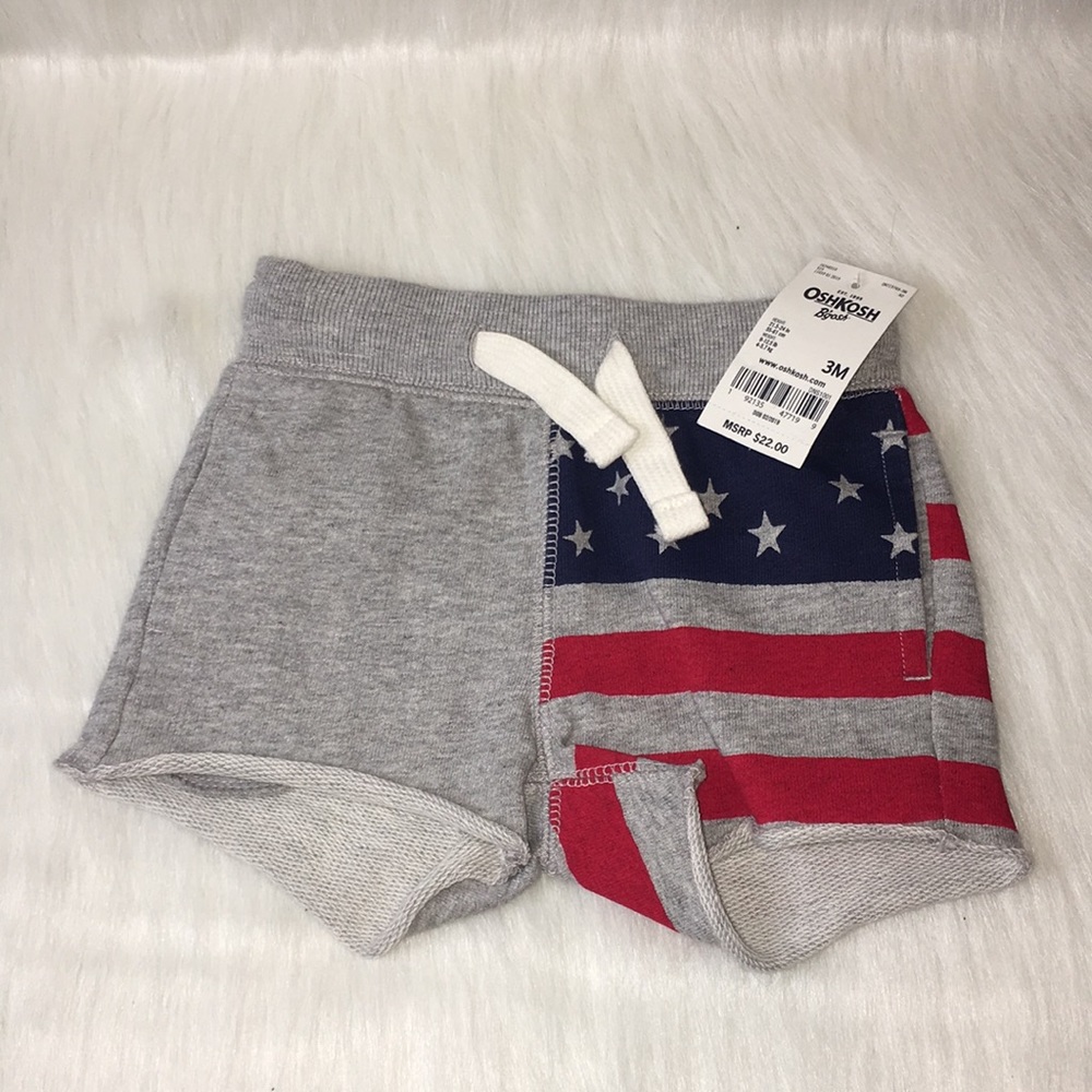 Boys OshKosh B’gosh American Flag Shorts